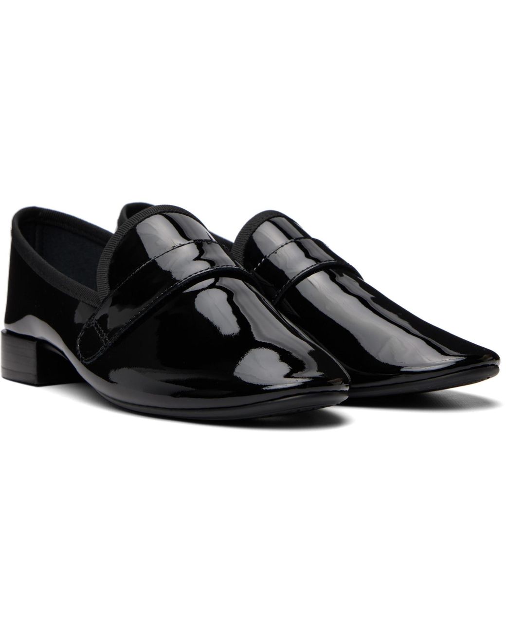 Repetto Black Michael Rubber Sole Loafers