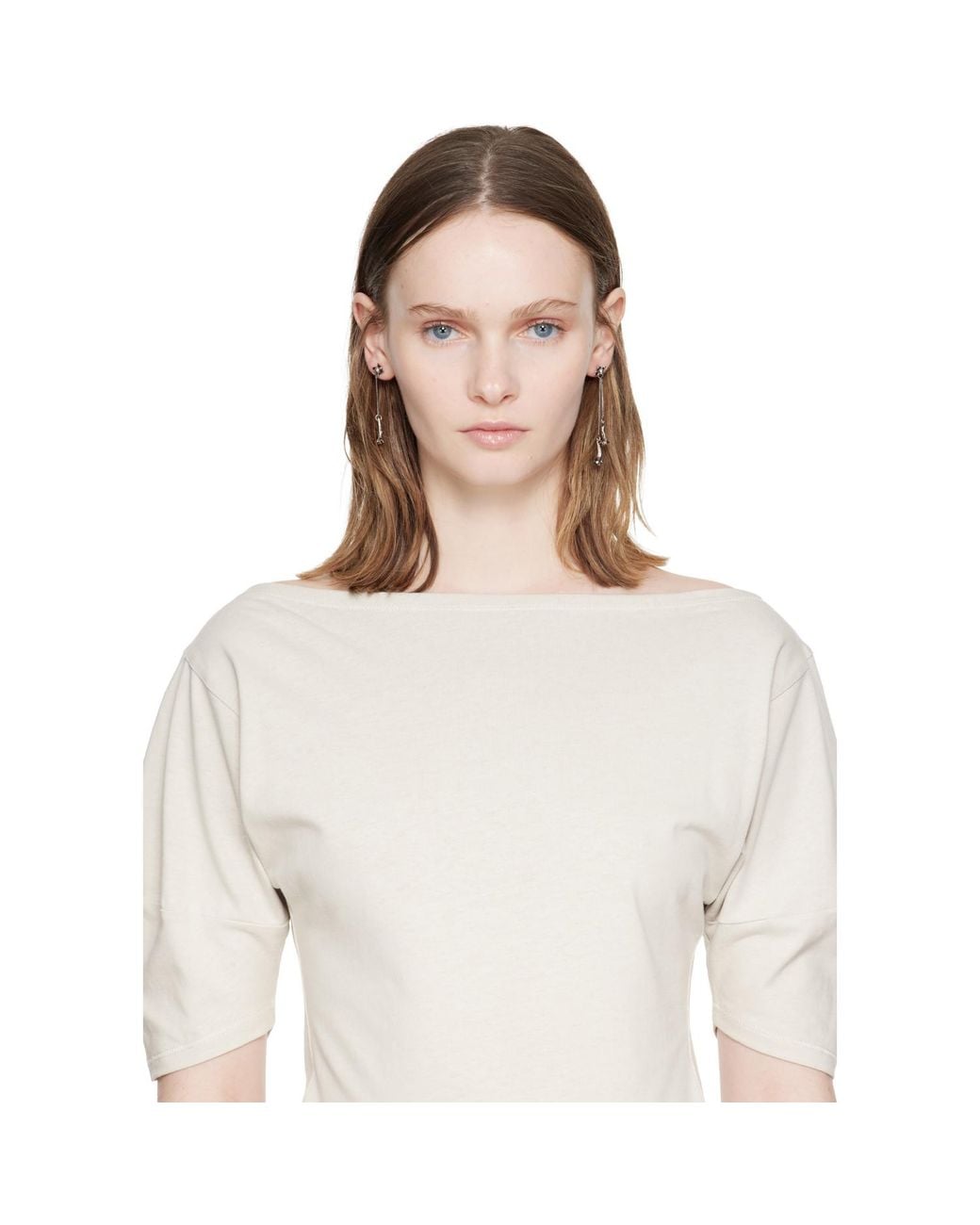 Lemaire Black Clove Pendant Earrings