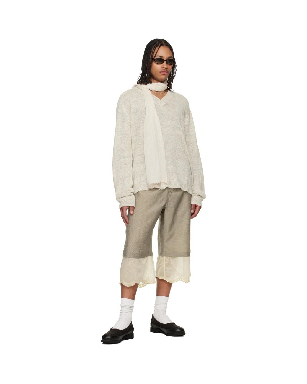 Our Legacy Multicolor Off- Rue V-Neck Sweater for men