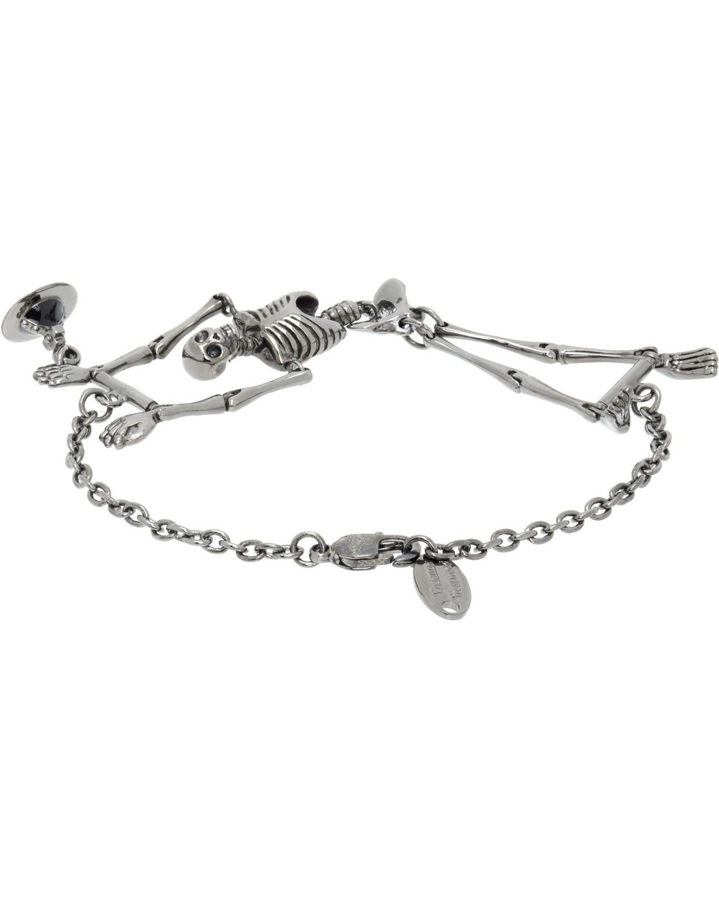 Vivienne Westwood Metallic Skeleton Bracelet for men