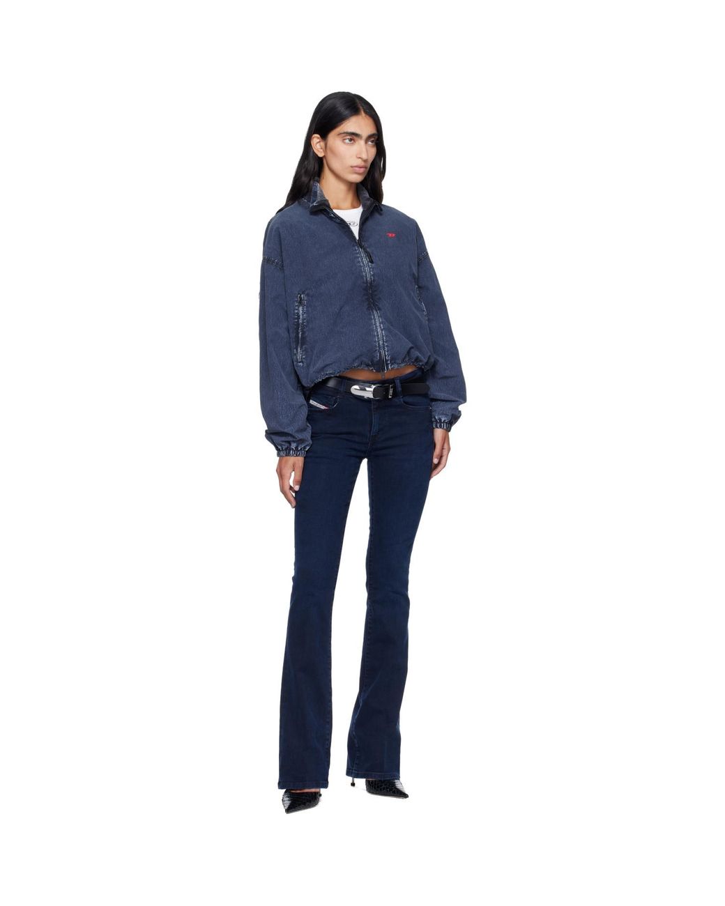 DIESEL Blue Bootcut Low Waist 1969 D-Ebbey Jeans