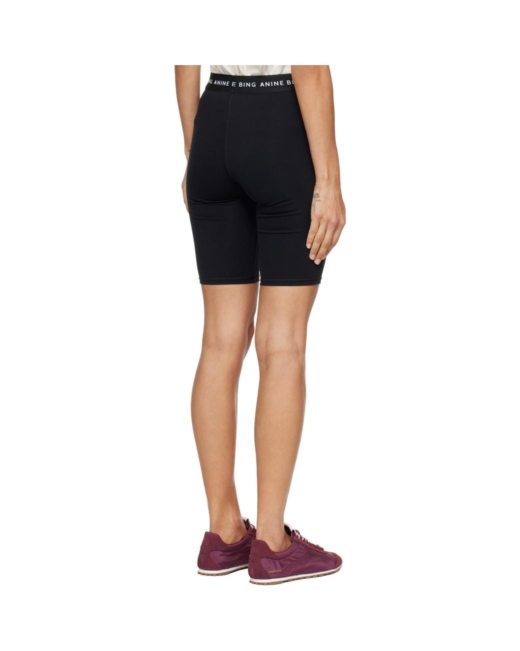 Anine Bing Blue Dan Biker Shorts
