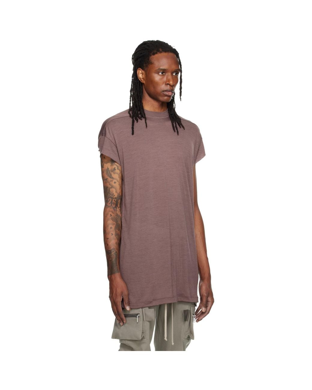 Rick Owens Brown Tower Rick S Jumbo S/S T-Shirt for men