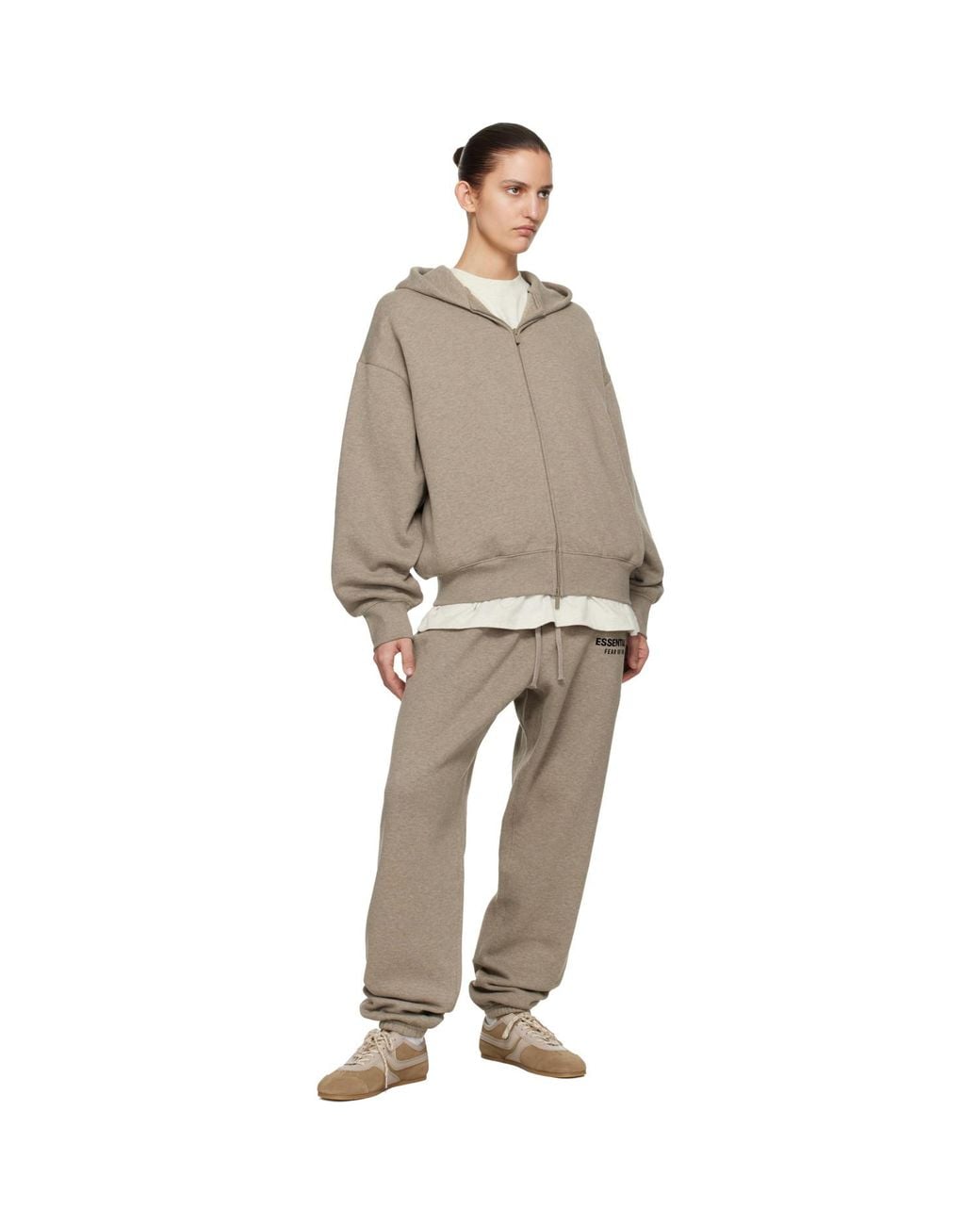 Fear Of God Brown Classic Zip-Up Hoodie