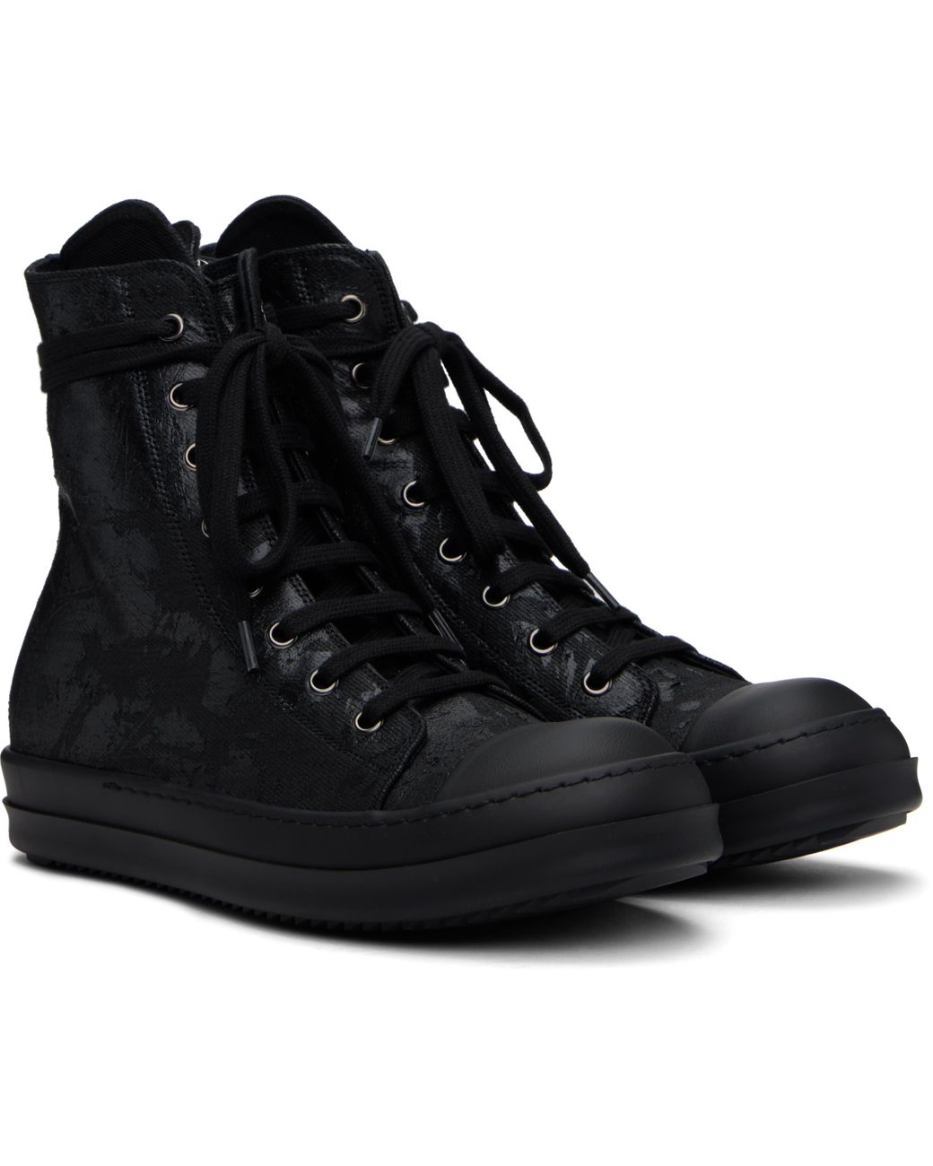 Rick Owens Hollywood Megacrust Denim Sneaks Sneakers in