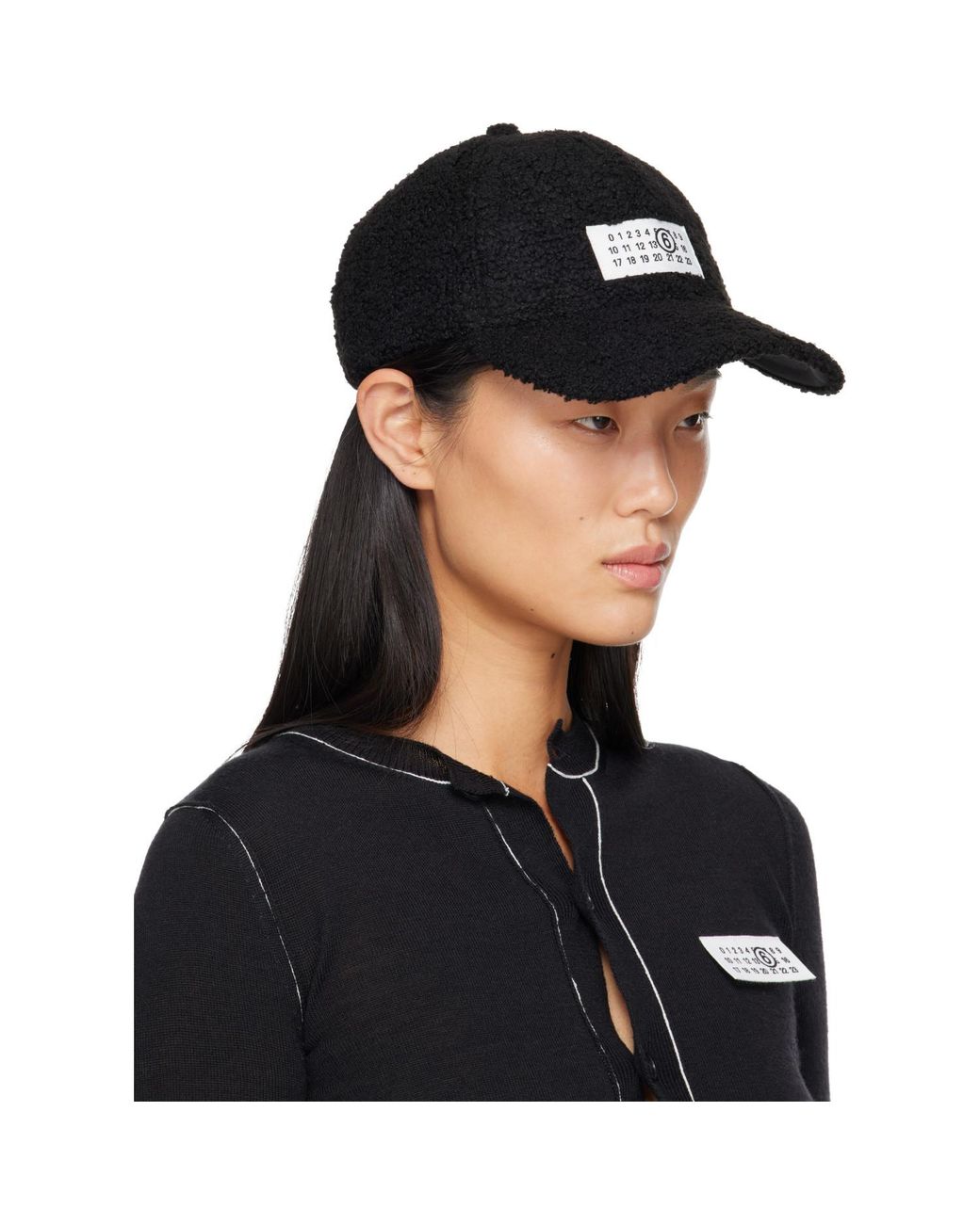 MM6 by Maison Margiela Black Teddy Cap