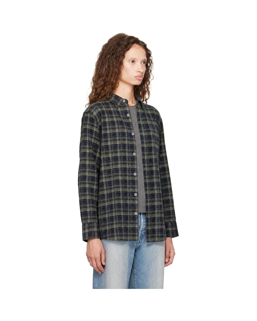 DUNST Black Checked Flannel Bd Shirt