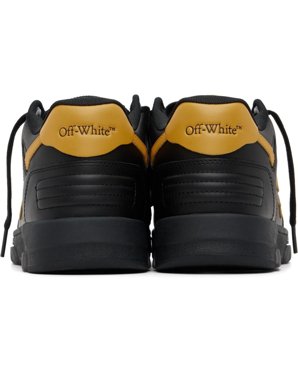 Off-White c/o Virgil Abloh Black 'Out Of Office' Calf Leather Sneakers for men