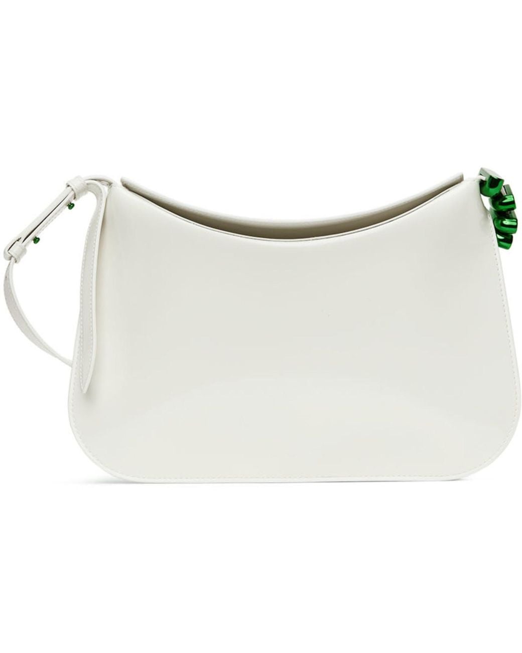 Bottega Veneta White Flap Shoulder Bag
