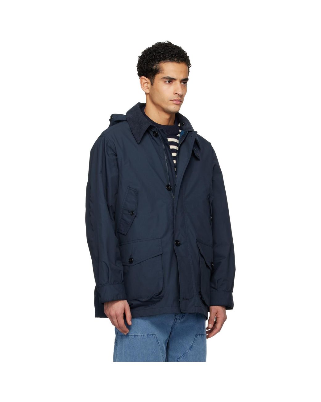 Nanamica Blue 2L Pertex Unlimited Field Jacket for men