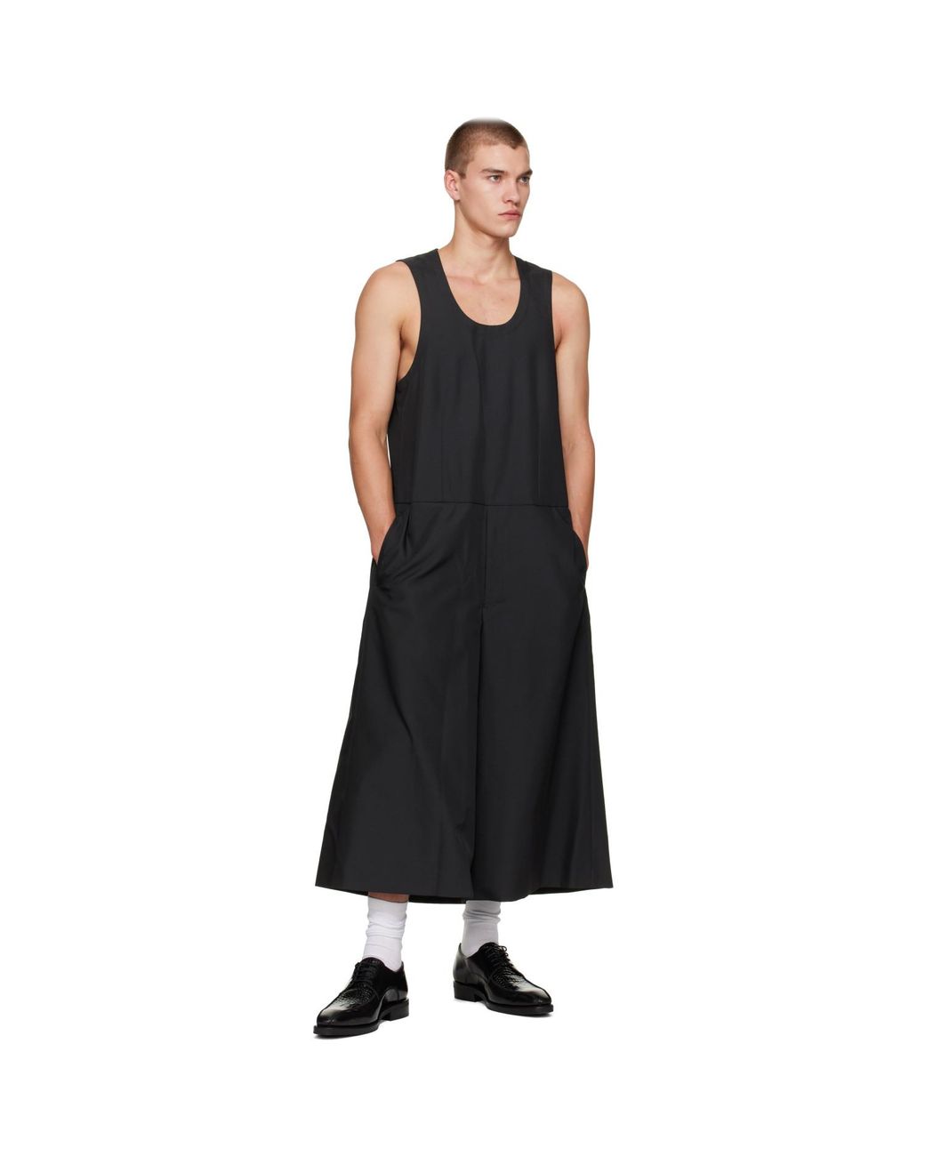 Comme des Garçons Black Polyester Dobby Cloth Overalls for men