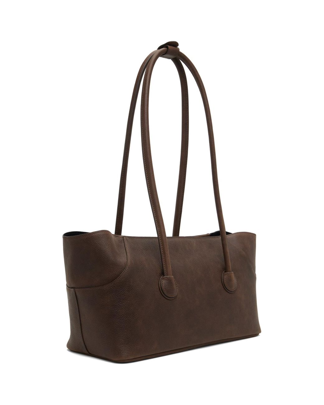 MARGE SHERWOOD Brown Boat Shopper Tote
