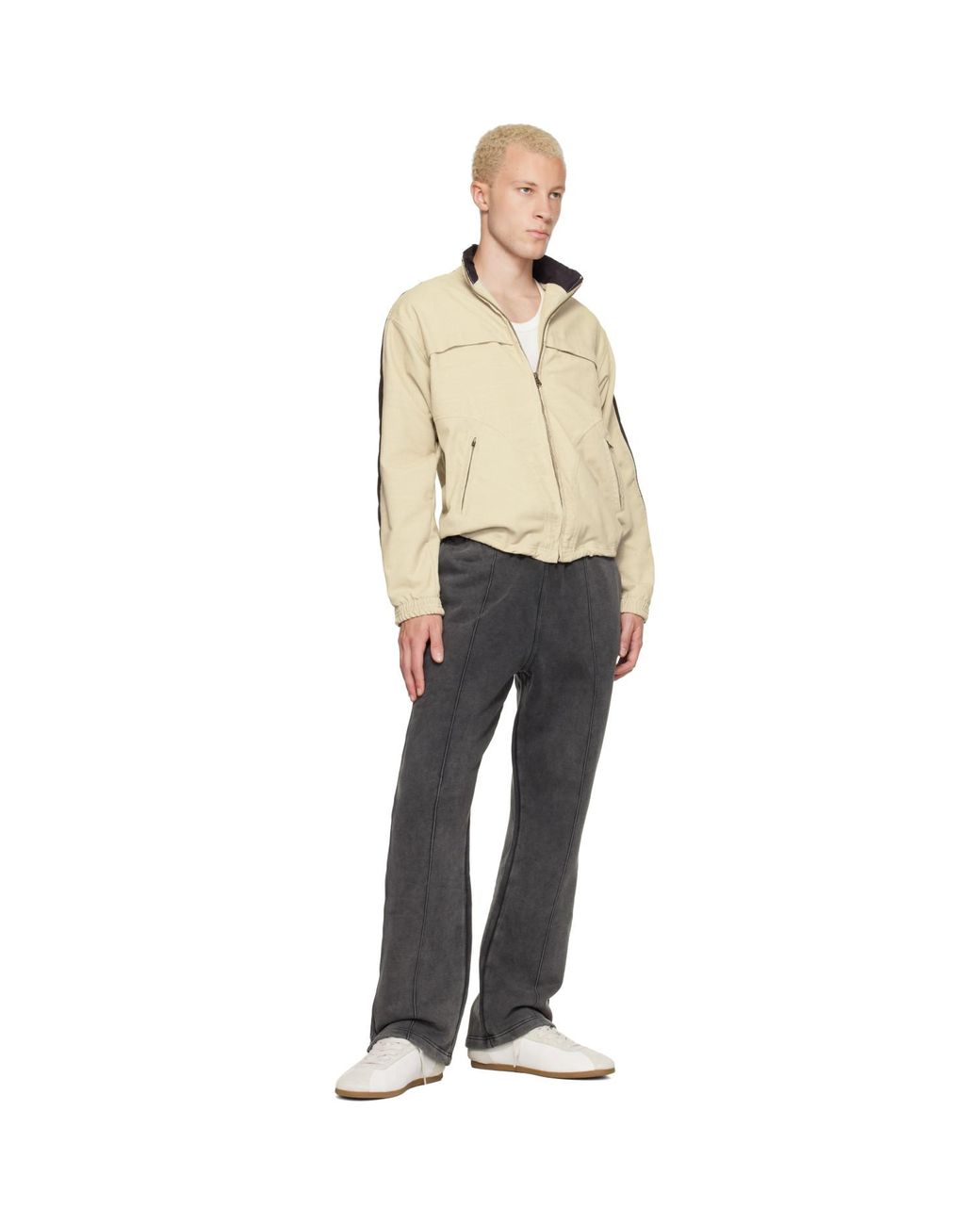 Represent White Low-Pro Leather Suede Sneakers for men