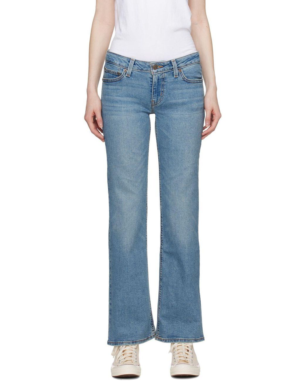 Levi's Blue Superlow Bootcut Jeans | Lyst