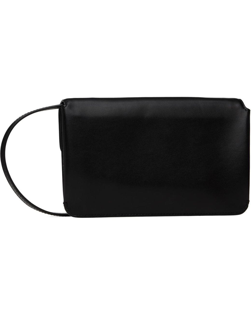 Ferragamo Black Flat Gancini Mini Bag