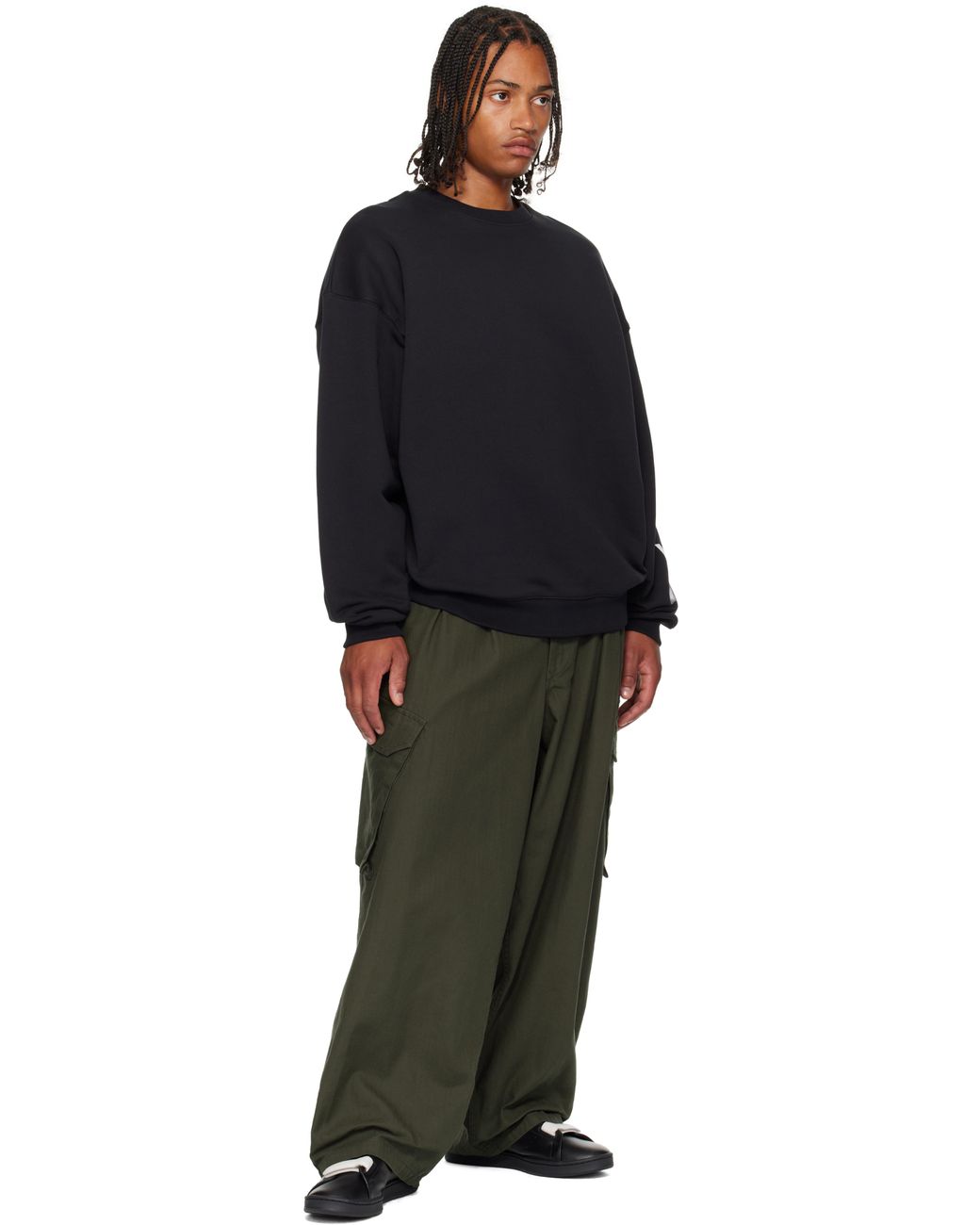 Y-3 Black Stan Smith Hook-And-Loop Sneakers for men