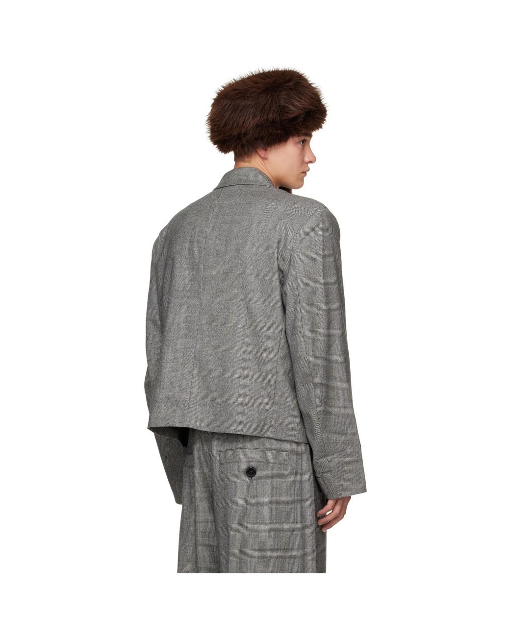 VAQUERA Gray Slouchy Blazer for men