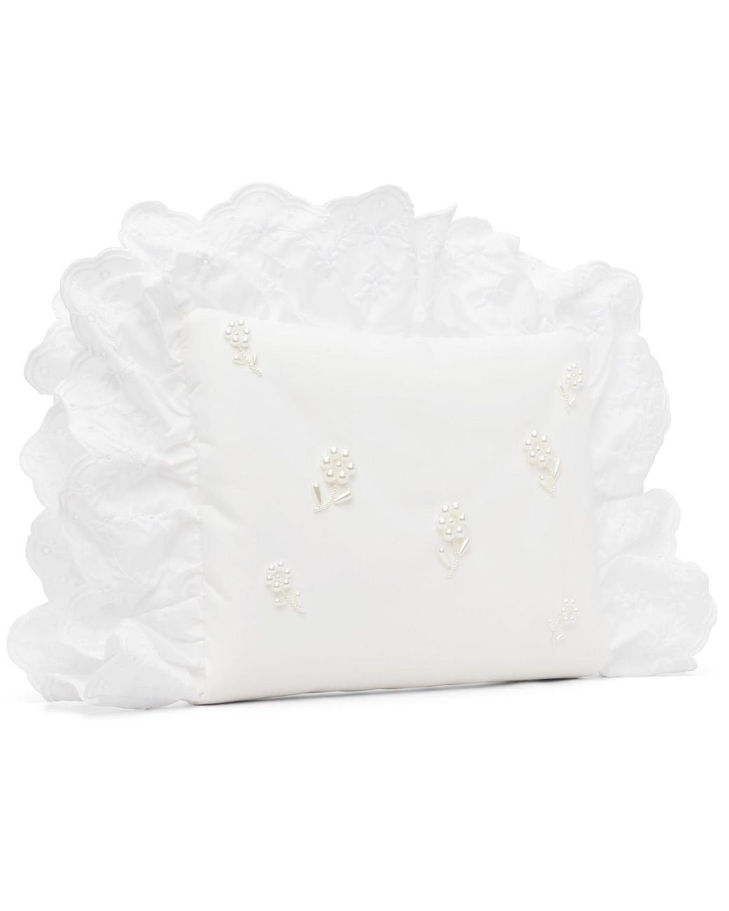 Simone Rocha Black Embellished Pillowcase Clutch