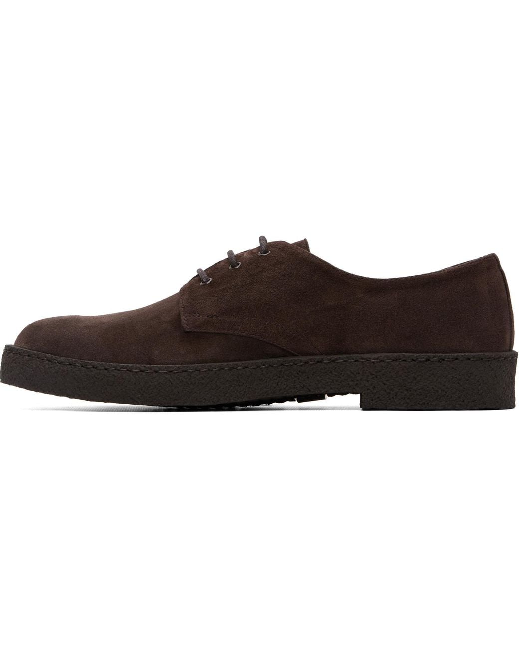 Common Projects Brown Suede Rubber Sole Derbys for men