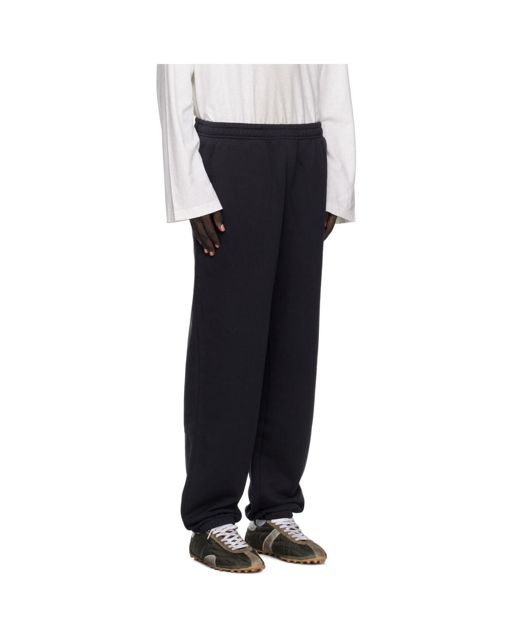 Acne Black Cotton Sweatpants for men