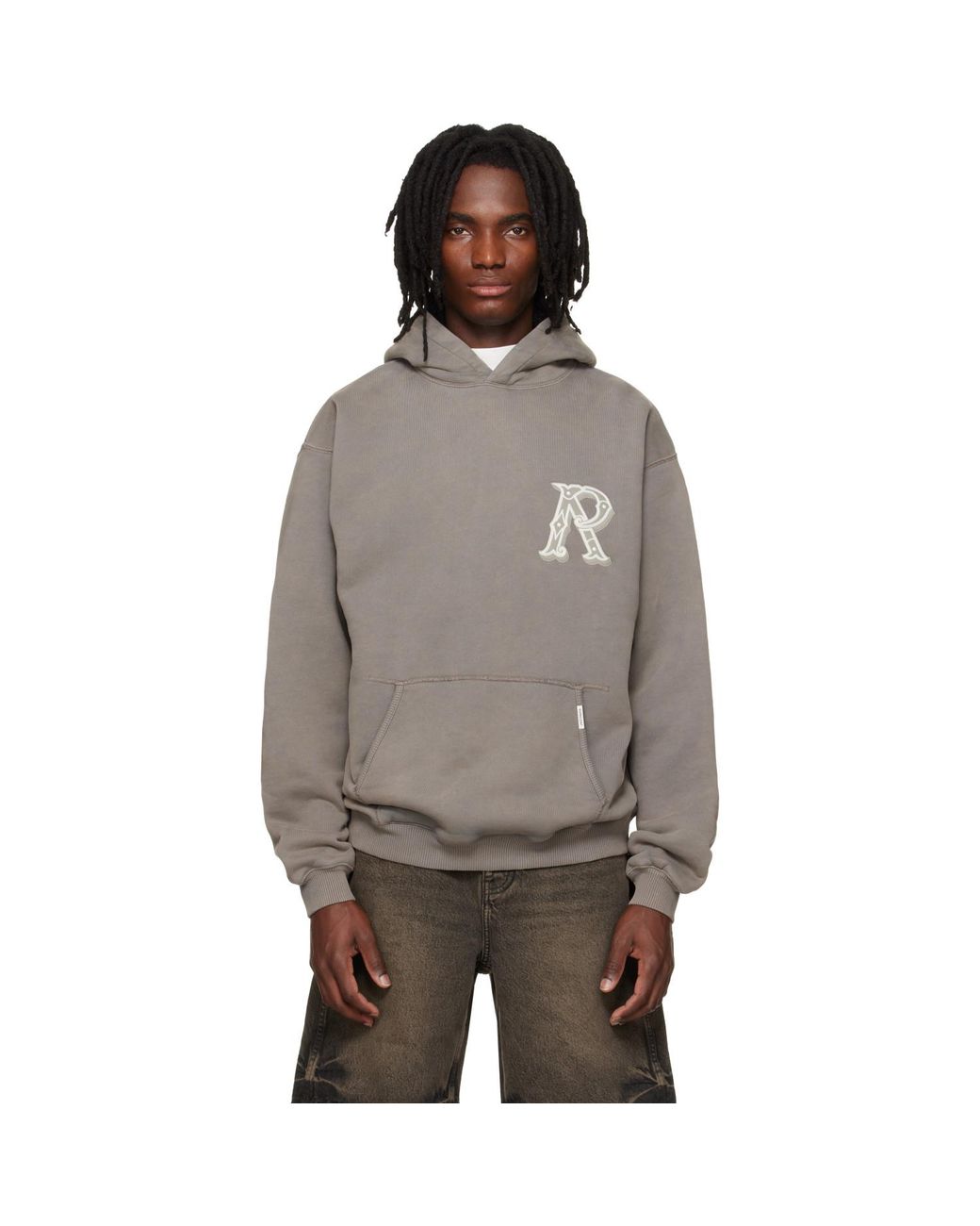 Pull À Capuche Brun À Logo Represent pour homme en coloris Gray