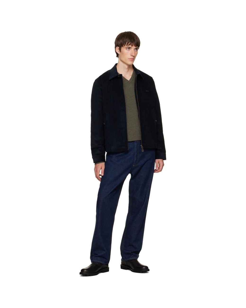 Common Projects Black Leather Piuma Zipper Boots for men