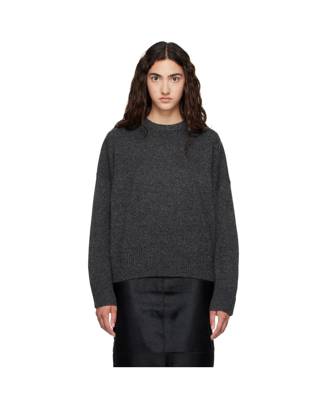 Loulou de Saison Black Anton Lds Cashmere Sweater