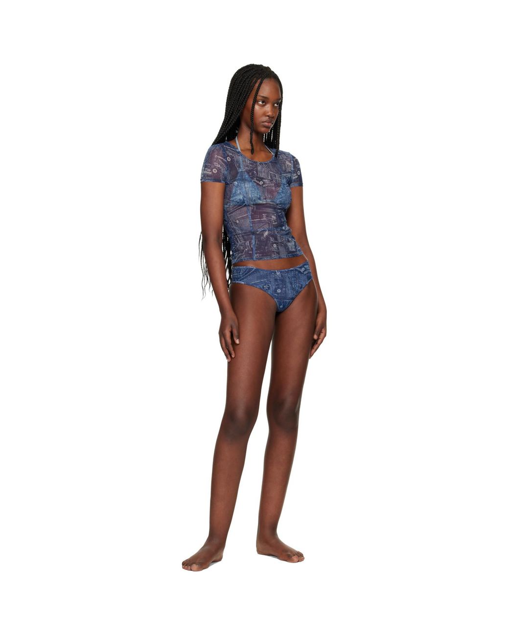 DIESEL Blue Tasha-Dnm Briefs