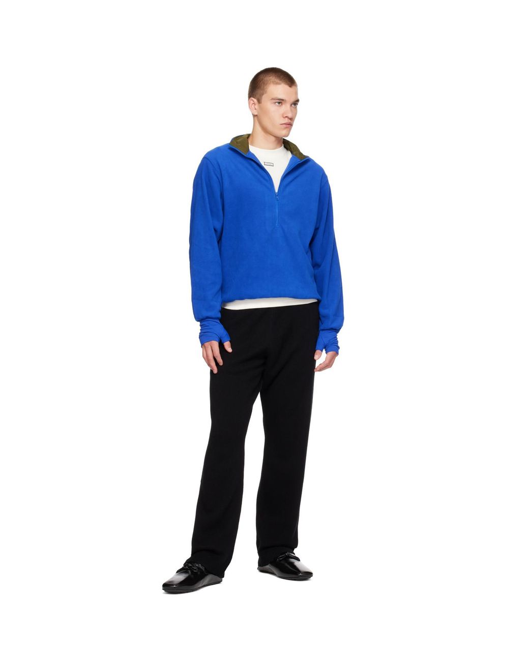 Entire studios Blue Shell Fleece Sweatshirt for men