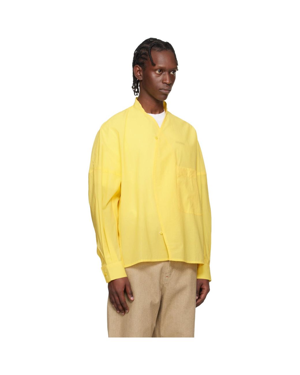 Jacquemus Yellow 'La Chemise Berlingot' Shirt for men