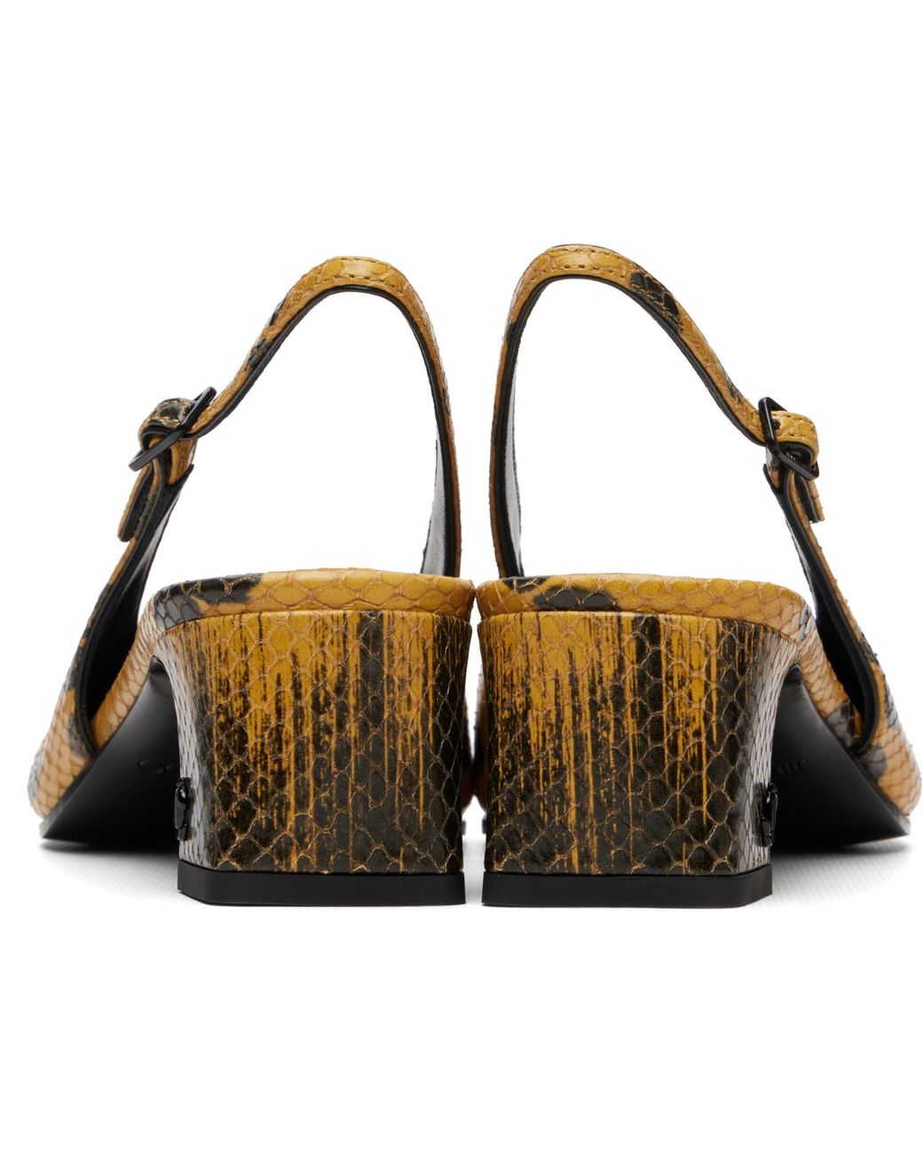 Jimmy Choo Metallic Eyla Sling Back 45 Heels