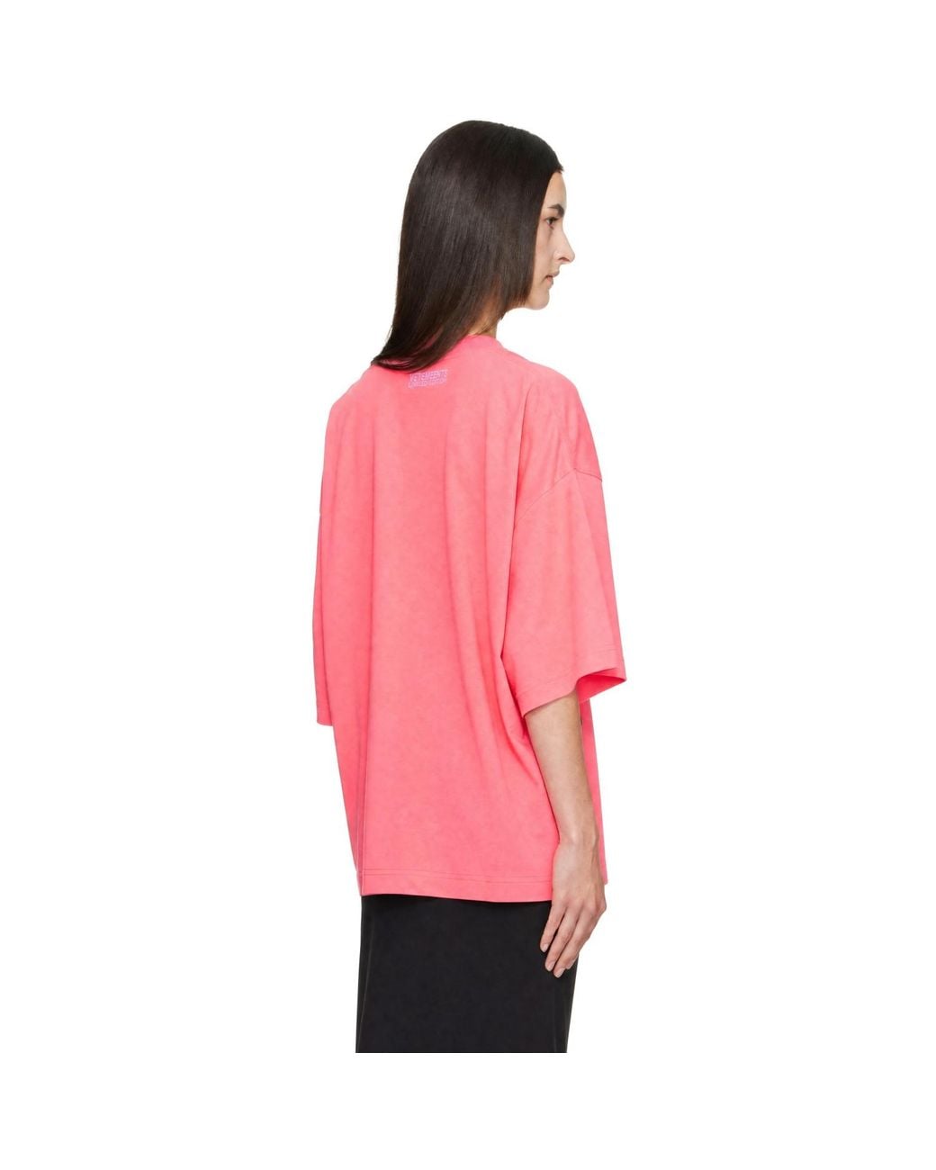 Vetements Pink Multilogo T-Shirt
