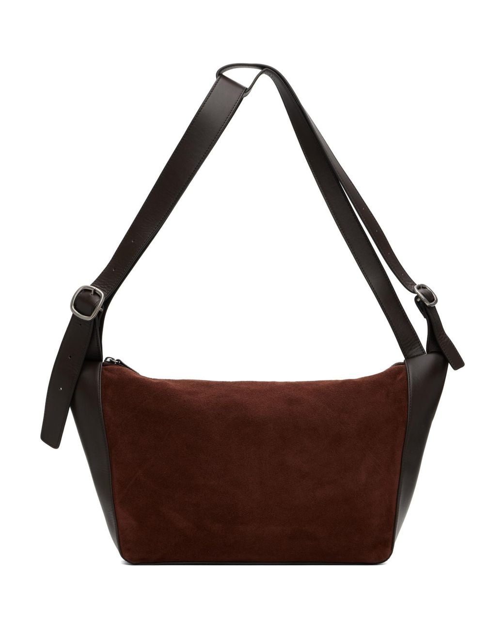 Hereu Brown Vincle Suede Bag for men