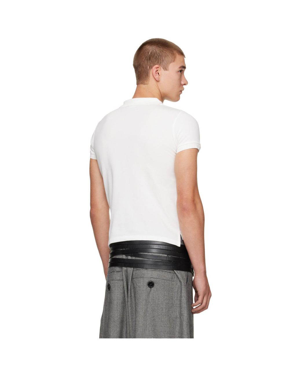 VAQUERA White Off- Bullet Bra Polo for men