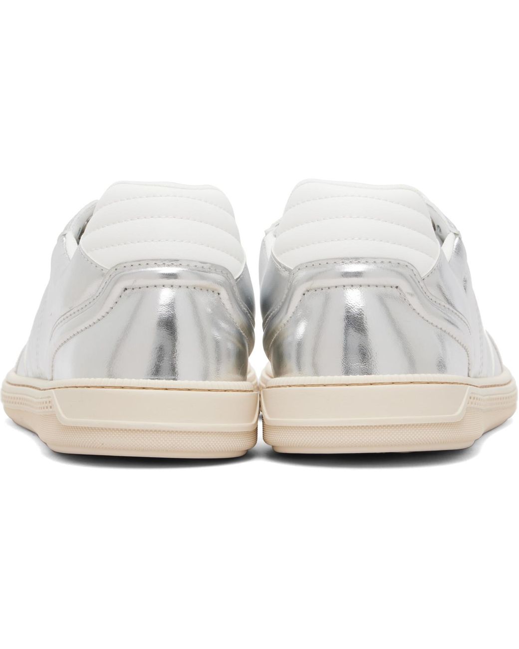 Baskets Argentées À Motif Greca Versace en coloris White