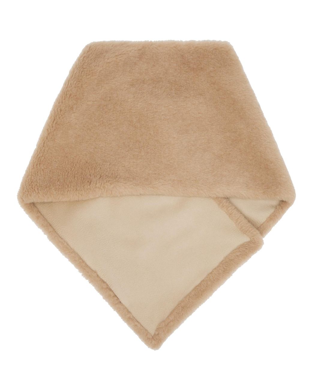 Max Mara Natural Alpaca & Cashmere Teddy Stole Scarf