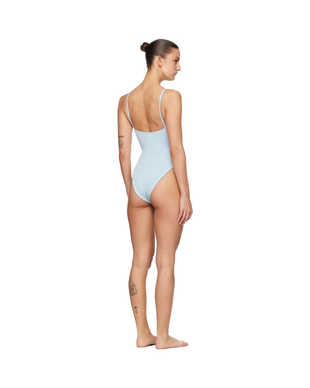 Hunza G Black Mia Beaded Swimsuit