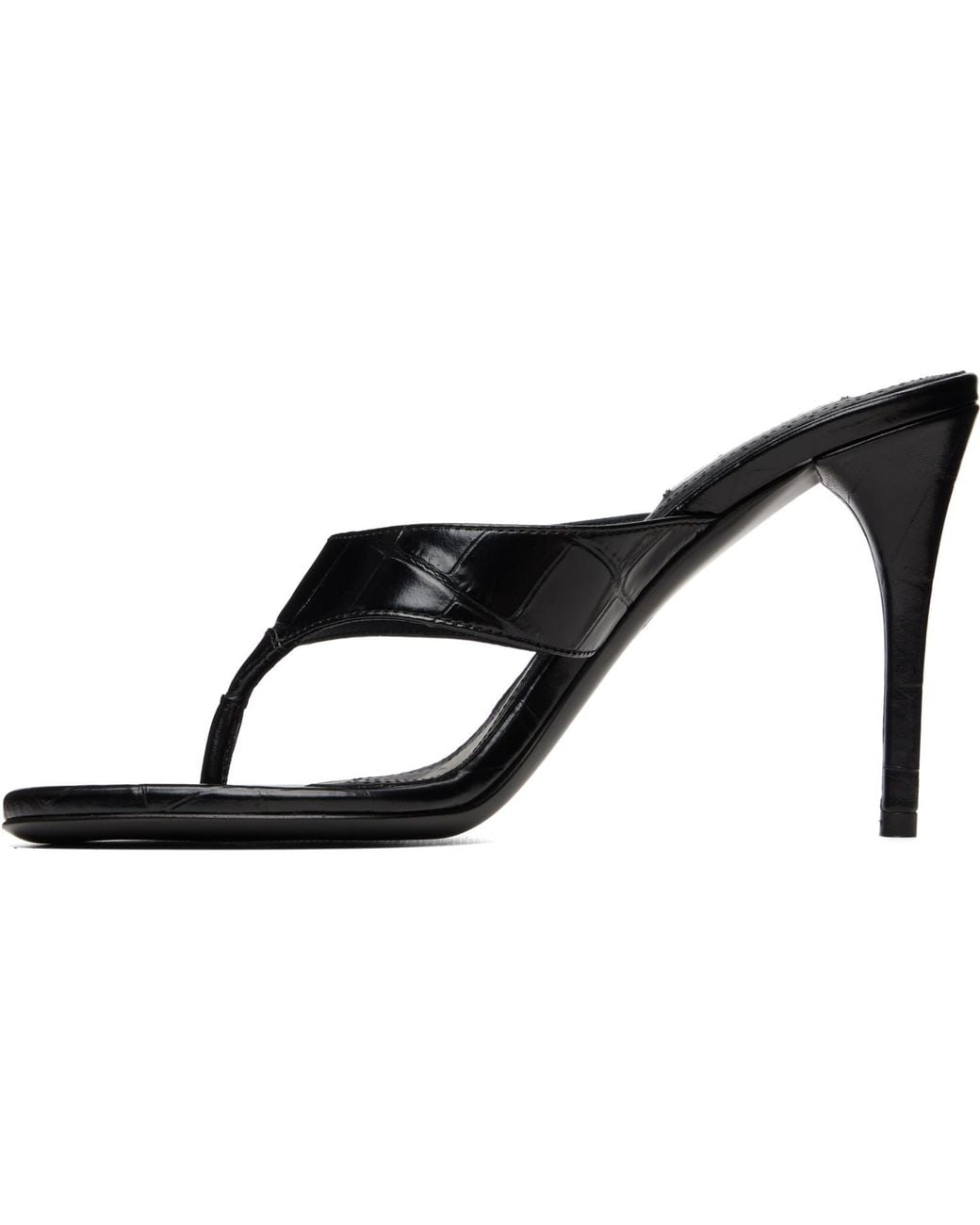 Alaïa Black Infra 90 Heeled Sandals