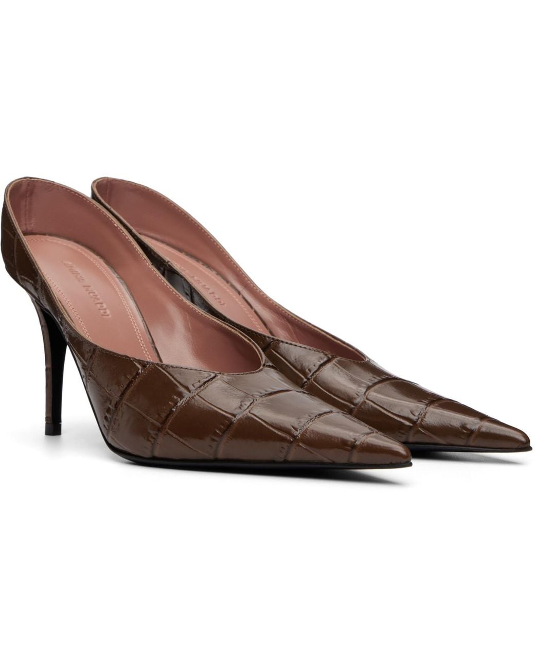 AMINA MUADDI Black Anok Mule 90 Heels