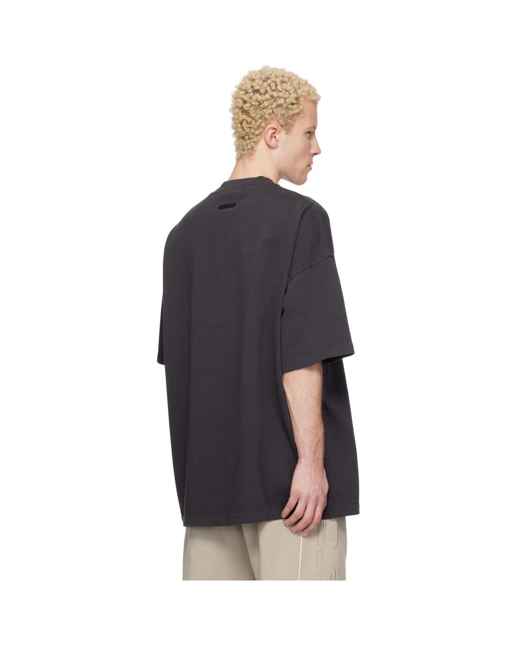 Fear Of God Black Campus 90S Short Sleeve T-Shirt for men