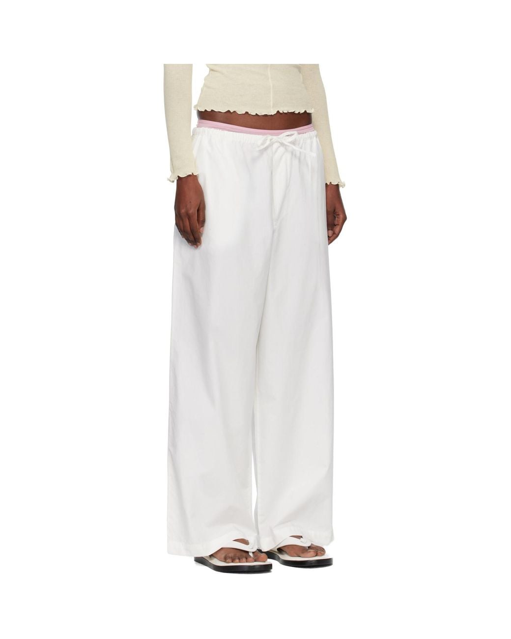 Baserange White Kolla Lounge Pants
