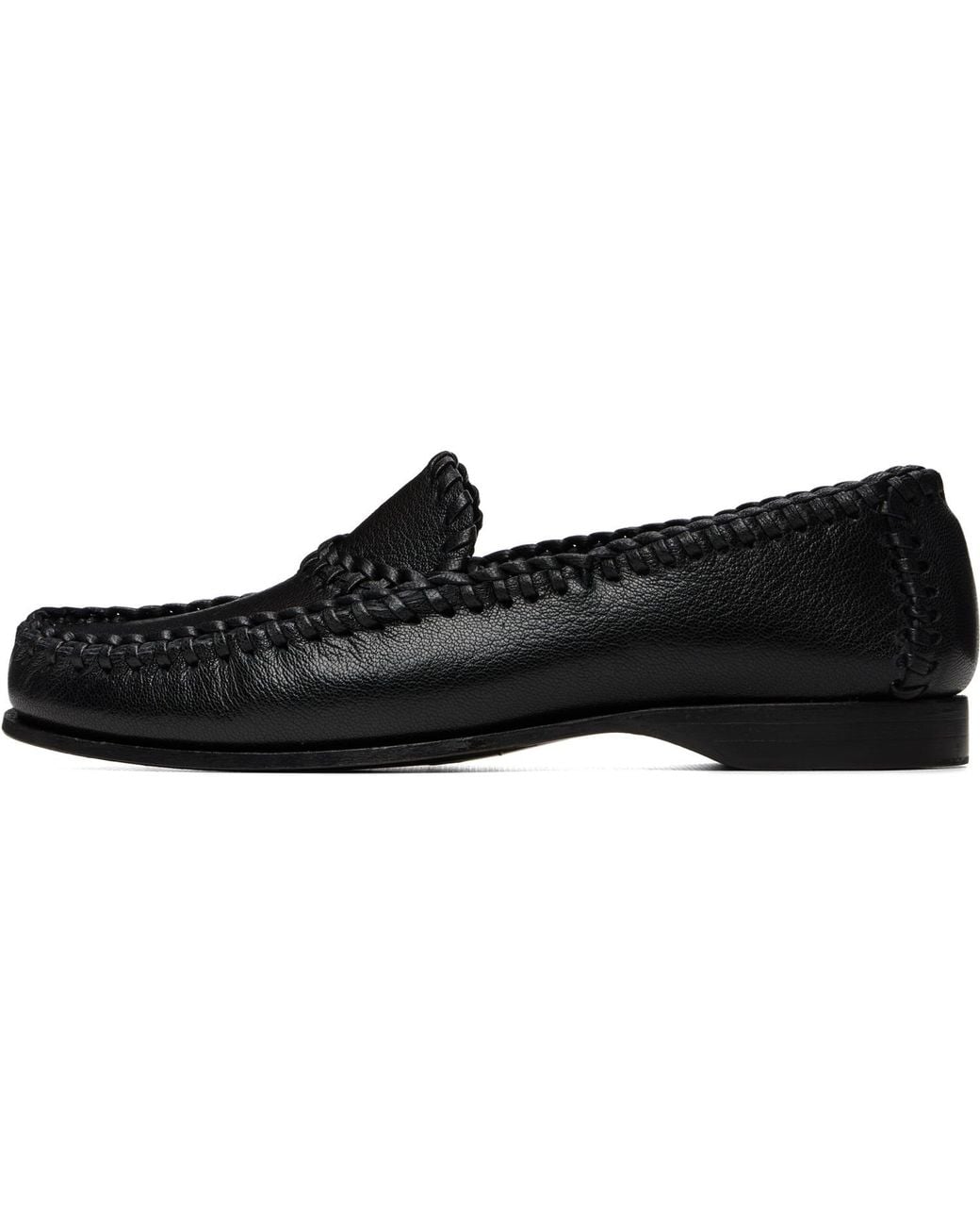 Hereu Black Sastre Supple Shiny Loafers