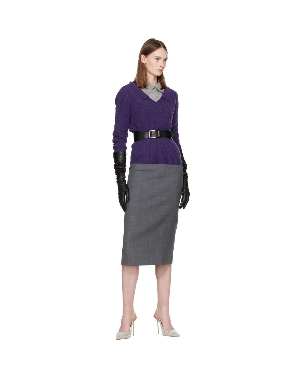 Handsome Stockholm Black Essentials Extra Long Gloves