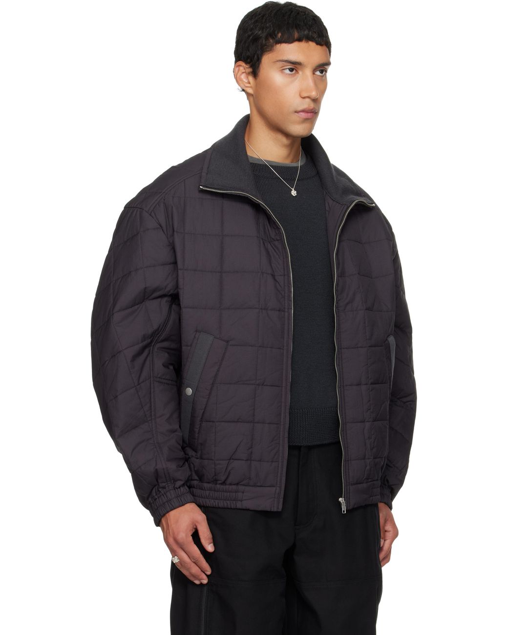 Mordecai Blue Barakuda Quilted Jacket for men