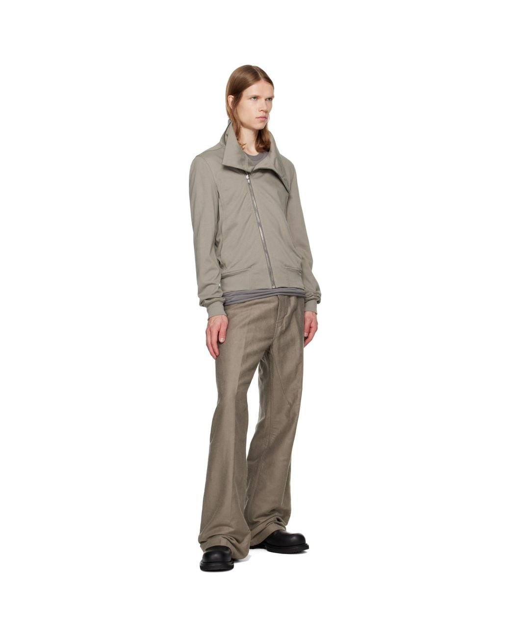 Rick Owens Brown Tower Geth Trousers for men