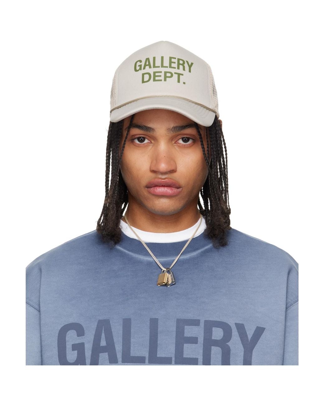 GALLERY DEPT. Blue Gd Logo Trucker Cap for men