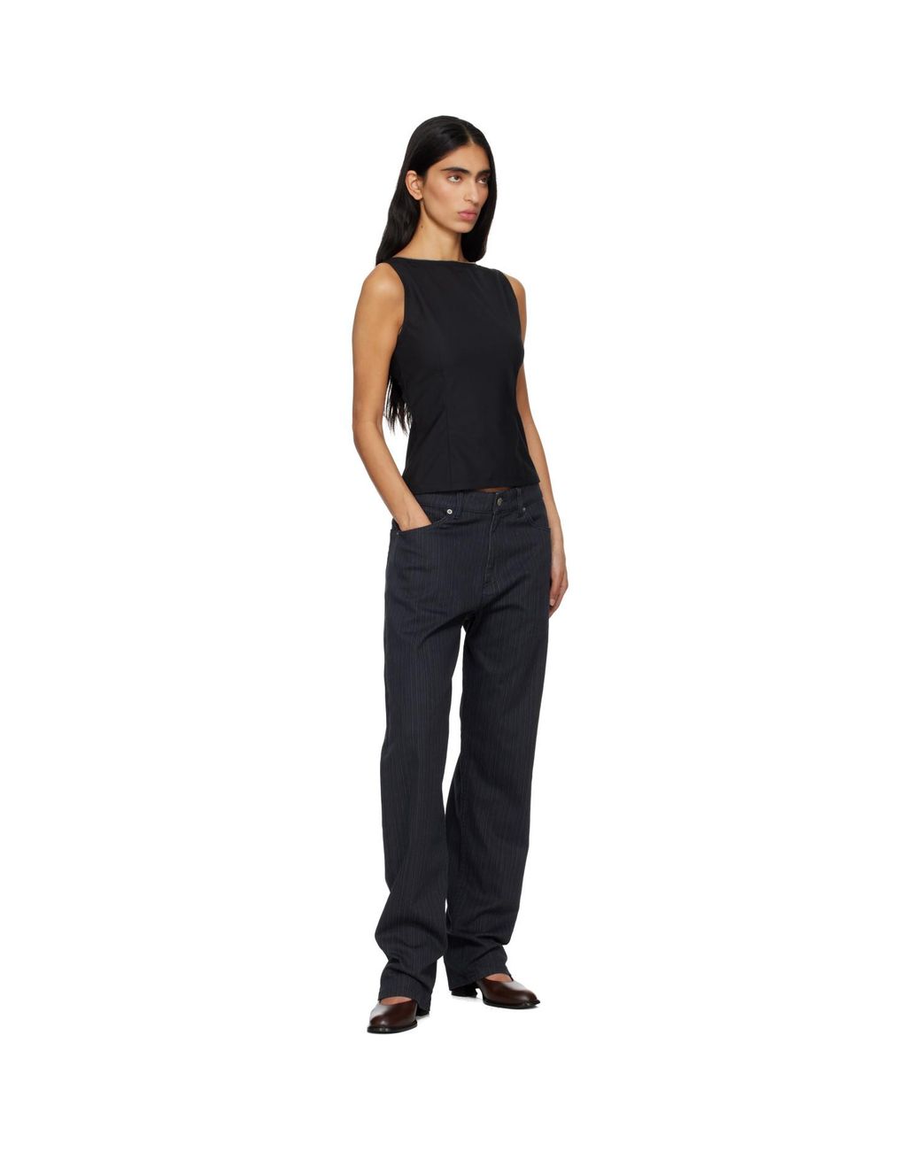 Paloma Wool Black Fase Tank Top