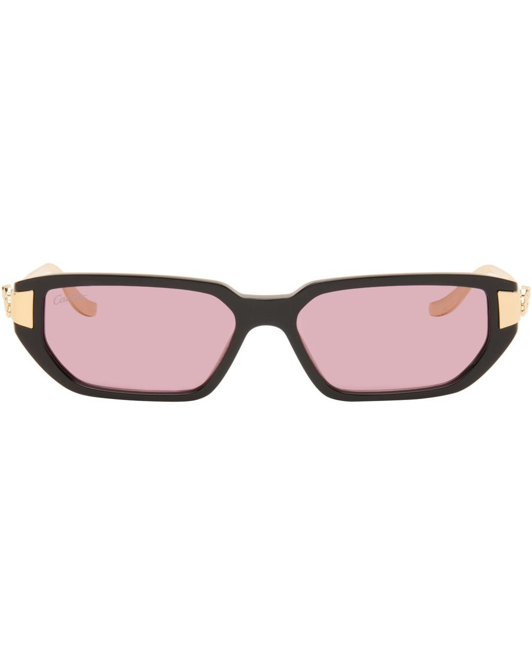 Cartier Pink 'Panthère De Sunglasses