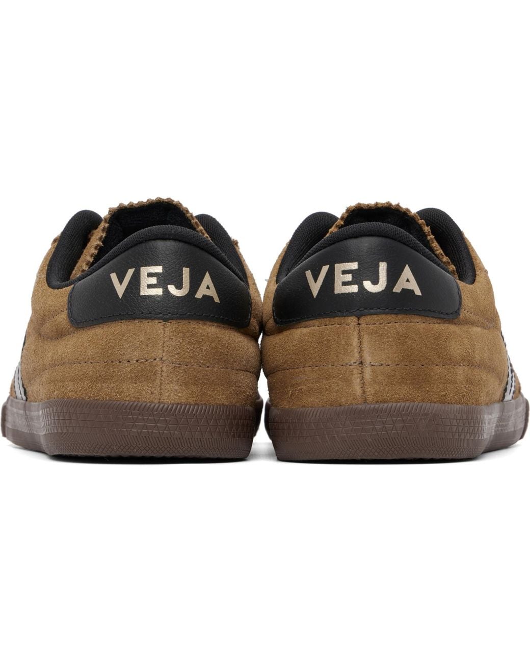 Veja Black Tan Panenka Suede Sneakers for men