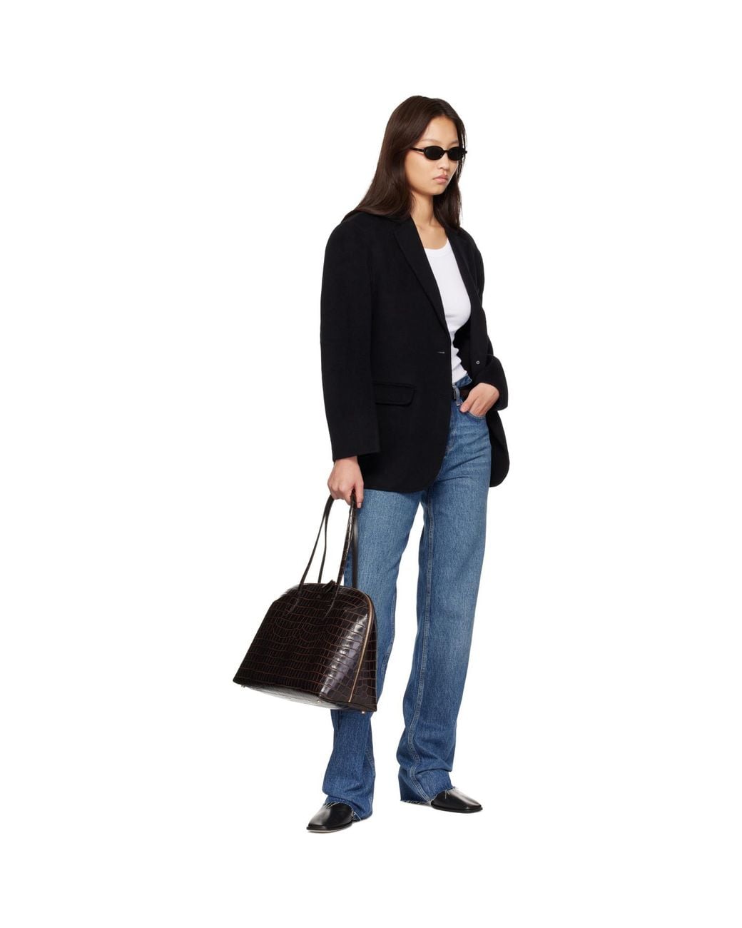 Anine Bing Black Quinn Blazer